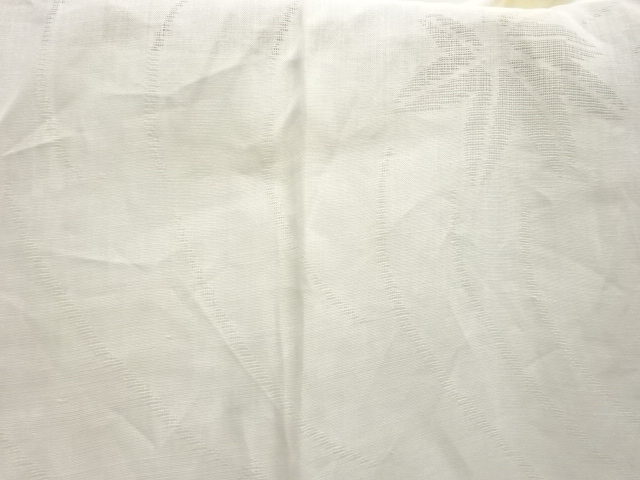  アンティーク　透かし織流水に花模様夏用長襦袢